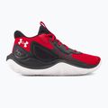"Under Armour Jet'23" raudoni/juodi/balti krepšinio bateliai 2