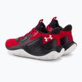 "Under Armour Jet'23" raudoni/juodi/balti krepšinio bateliai 3