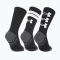 Treniruočių kojinės Under Armour Perf Tech Nov Crew 3P black/black/white 2