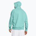 Vyriška Under Armour Rival Fleece striukė su gobtuvu radial turquoise/white 2