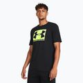 Vyriški marškinėliai Under Armour Boxed Sportstyle black/high vis yellow