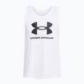 Vyriškas tank topas Under Armour Sportstyle Logo white/black 3
