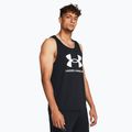 Vyriškas tank topas Under Armour Sportstyle Logo black/white