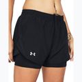 Moteriški bėgimo šortai Under Armour Fly By 2in1 black/black/reflective 4