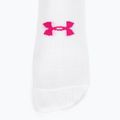 Moteriškos treniruočių kojinės Under Armour Essential Nv Mid Crew 3P white/white/astro pink 3