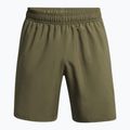 Vyriški treniruočių šortai Under Armour Tech Woven Wordmark marine od green/black