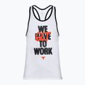 Vyriškas treniruočių tank topas Under Armour Project Rock Get To Work Tank white/black/phoenix fire
