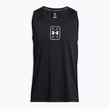 Under Armour Baseline Performance Tank black/black/white vyrų krepšinio marškinėliai