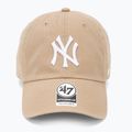 Kepuraitė su snapeliu 47 Brand MLB New York Yankees CLEAN UP W/No Loop Label khaki 2