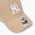Kepuraitė su snapeliu 47 Brand MLB New York Yankees CLEAN UP W/No Loop Label khaki 3