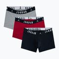 Vyriškos trumpikės Nike Jrdan JHM Flight Cotton Trunk 3 pairs gym red/black