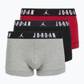 Vyriškos trumpikės Nike Jrdan JHM Flight Cotton Trunk 3 pairs gym red/black