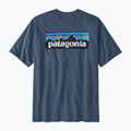 Vyriški žygio marškinėliai Patagonia P-6 Logo Responsibili-Tee utility blue 4