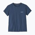 Moteriški žygio marškinėliai Patagonia P-6 Logo Responsibili-Tee  utility blue 3