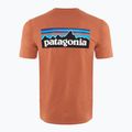 Vyriški žygio marškinėliai Patagonia P-6 Logo Responsibili-Tee redtall rust 2