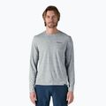 Vyriški marškinėliai ilgomis rankovėmis Patagonia Cap Cool Daily Graphic Shirt-Waters boardshort logo abalone blue/feather grey