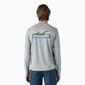 Vyriški marškinėliai ilgomis rankovėmis Patagonia Cap Cool Daily Graphic Shirt-Waters boardshort logo abalone blue/feather grey 2
