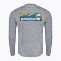 Vyriški marškinėliai ilgomis rankovėmis Patagonia Cap Cool Daily Graphic Shirt-Waters boardshort logo abalone blue/feather grey 2