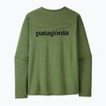 Vyriški marškinėliai ilgomis rankovėmis Patagonia Cap Cool Daily Graphic Shirt-Waters casting logo/terrain green x-dye