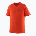Vyriški marškinėliai Patagonia Cap Cool Merino Blend Graphic Shirt fitz roy strata/pollinator orange