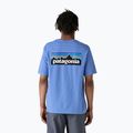 Vyriški marškinėliai Patagonia P-6 Logo Responsibili-Tee abundant blue 2