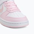 Vaikiški batai Nike Court Borough Low Recraft white/pink foam 7