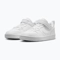 Vaikiški batai Nike Court Borough Low Recraft white/white/white 3