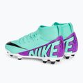 Vaikiški futbolo bateliai Nike Jr Mercurial Superfly 9 Club FG/MG hyper turquoise/black/ white/fuchsia dream 3