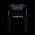 Moteriški treniruočių marškinėliai ilgomis rankovėmis Nike Pro 365 Dri-Fit black/white 5
