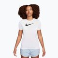Nike Dri-Fit baltos/juodos spalvos moteriški treniruočių marškinėliai
