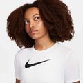Nike Dri-Fit baltos/juodos spalvos moteriški treniruočių marškinėliai 4