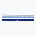 Galvos juostos Nike Mixed Width Headband 3 vnt light armory blue/university blue/white