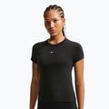 Moteriški marškinėliai Nike Sportswear Chill Knit black/white