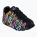 Vaikiški batai SKECHERS JGoldcrown Uno Lite Spread The Love black/multicolor 8