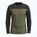 Vyriški termoaktyvūs marškinėliai Smartwool Classic Thermal Merino Base Layer Colorblock Crew Boxed moss 3