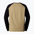 Vyriški marškinėliai ilgomis rankovėmis The North Face Heritage khaki stone/black 2