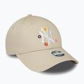 Moteriška New Era Flower 9Forty New York Yankees beisbolo kepuraitė šviesiai smėlio spalvos 3