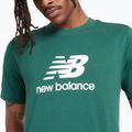 Vyriški marškinėliai New Balance Stacked Logo night watch green 4