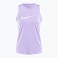 Moteriškas bėgimo tank topas Nike One Graphic TT lilac bloom/white