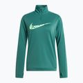 Moteriškas bėgimo džemperis Nike Swoosh Dri-FIT 1/4-Zip Mid bicoastal/vapor green