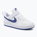 Vaikiški batai Nike Court Borough Low Recraft white/hyper royal