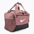 Treniruočių krepšys Nike Brasilia 9.5 Duffle 25 l smokey mauve/black/light orewood brown 2