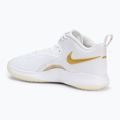Nike React Hyperset 2 batai balti/balti/metalizuoto aukso spalvos 3