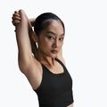 "Nike Zenvy Rib Light Support Longline" treniruočių liemenėlė juoda/juoda 4