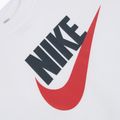 Vaikiški marškinėliai Nike Sportswear white/obsidian/university red 3