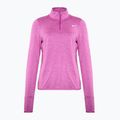 Moteriški bėgimo marškinėliai ilgomis rankovėmis Nike Swift Element UV 1/4-Zip hot fuchsia/plum dust/heather