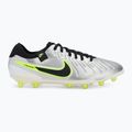 Nike Legend 10 Pro Ag-Pro vyrų futbolo bateliai metallic silver/ volt/ black 2
