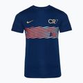 Nike CR7 Academy Dri-FIT mėlyni tuščiaviduriai/ mėlyni tuščiaviduriai/ metaliniai pilki vaikiški futbolo marškinėliai