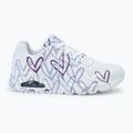 Moteriški batai SKECHERS JGoldcrown Uno Spread The Love white/light purple 2