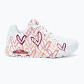 Moteriški batai SKECHERS JGoldcrown Uno Spread The Love white/coral 2